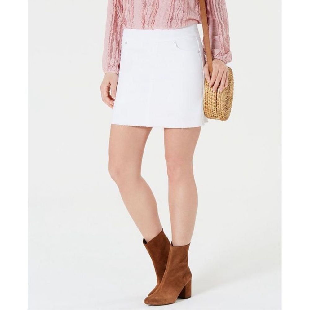 NEW NWT Style & Co Women's White Denim Skirt